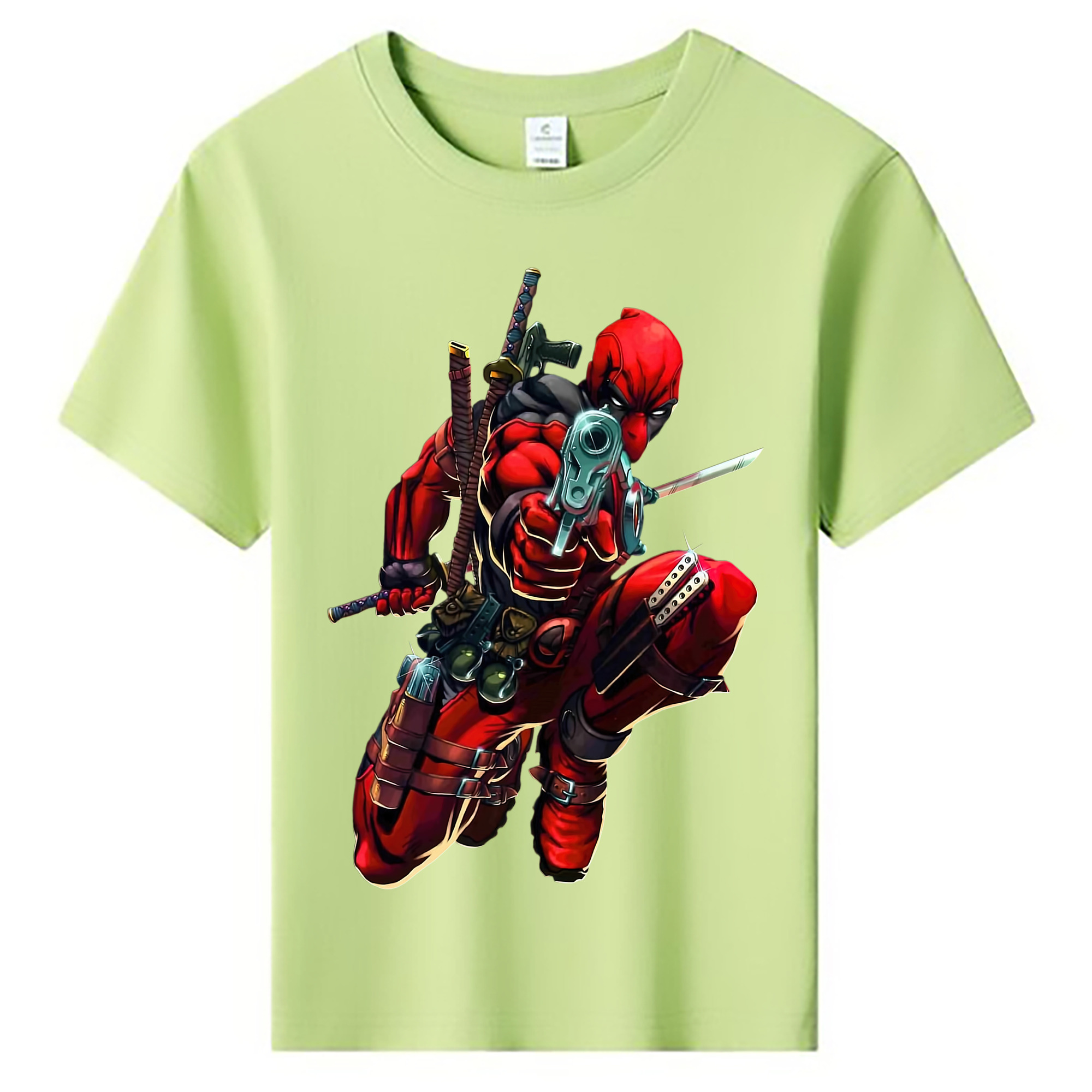 （画像用） Deadpool デッドプール 綿100％キッズTシャツ（フロントプリント）